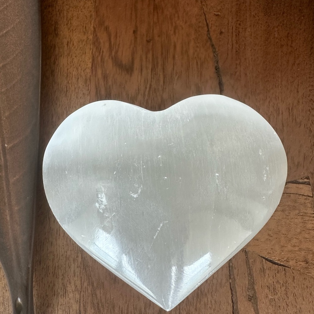 Magical Heart-Shaped Selenite